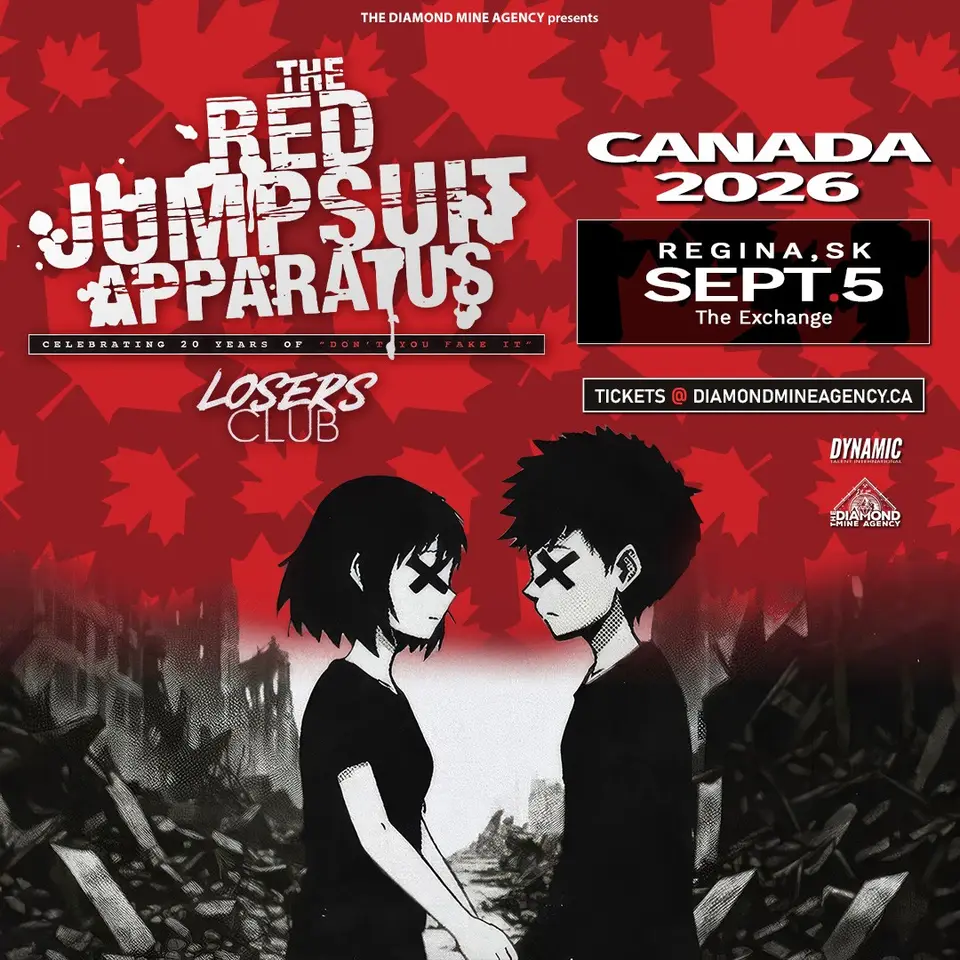 Red Jumpsuit Apparatus - Don't You Fake It 20th Anniversary Tour w/ Losers Club at The Exchange, Regina