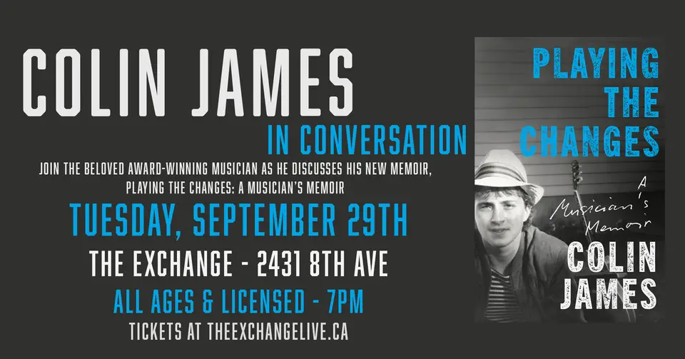Colin James - In Conversation. at The Exchange, Regina