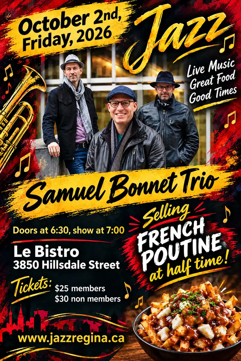 Samuel Bonnet at JazzFest Regina, Regina