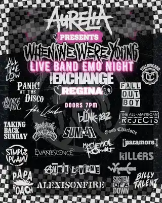 When We Were Young - Live Band Emo Night ft Aurelia at The Exchange, Regina