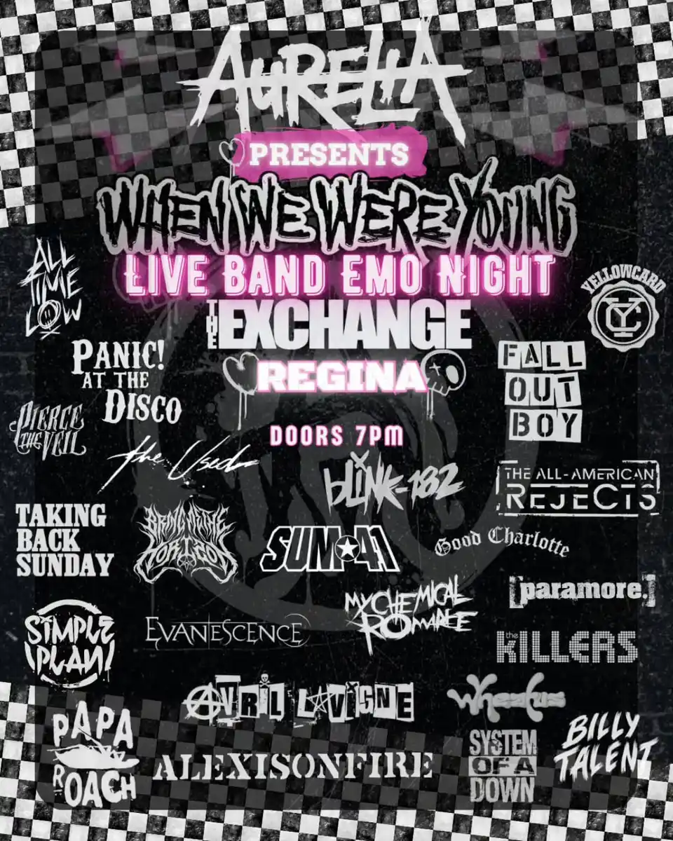 When We Were Young - Live Band Emo Night ft Aurelia - Oct 3 at The Exchange, Regina