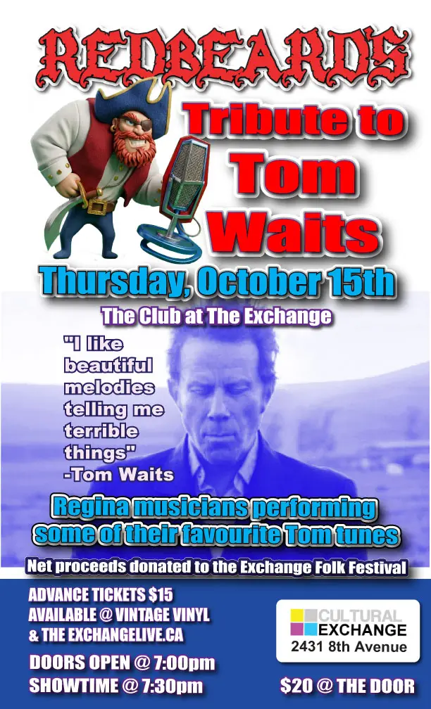 Redbeard's Tribute to Tom Waits at The Exchange, Regina