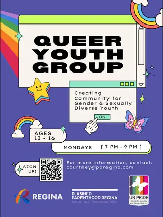 Planned Parenthood Regina and UrPride's Youth Group at Queen City Pride, Regina