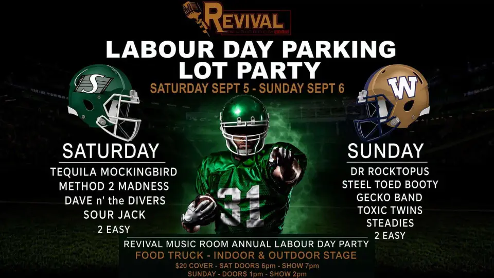 Revival Parking Lot Party at Revival Music Room, Regina