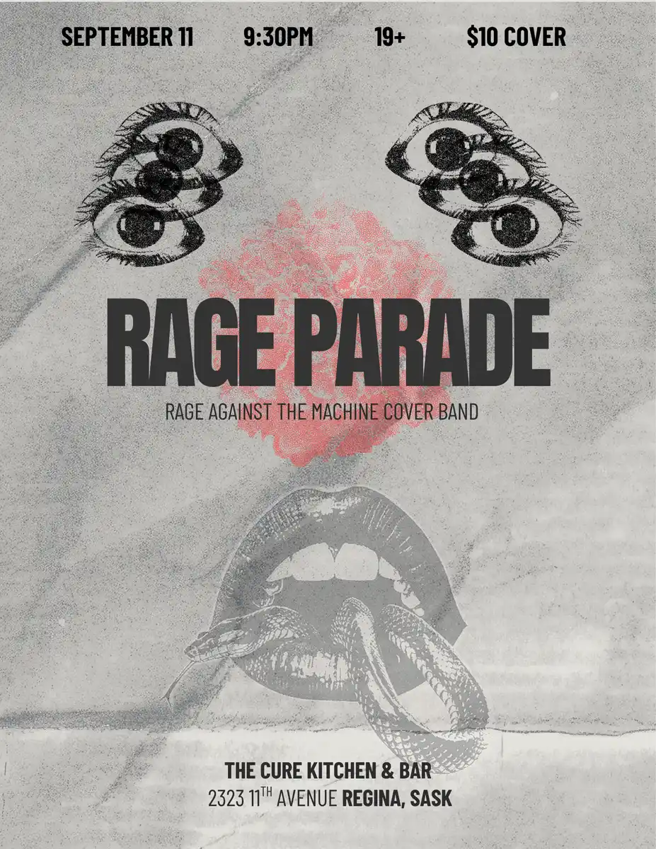 Rage on Parade at The Cure Kitchen + Bar, Regina